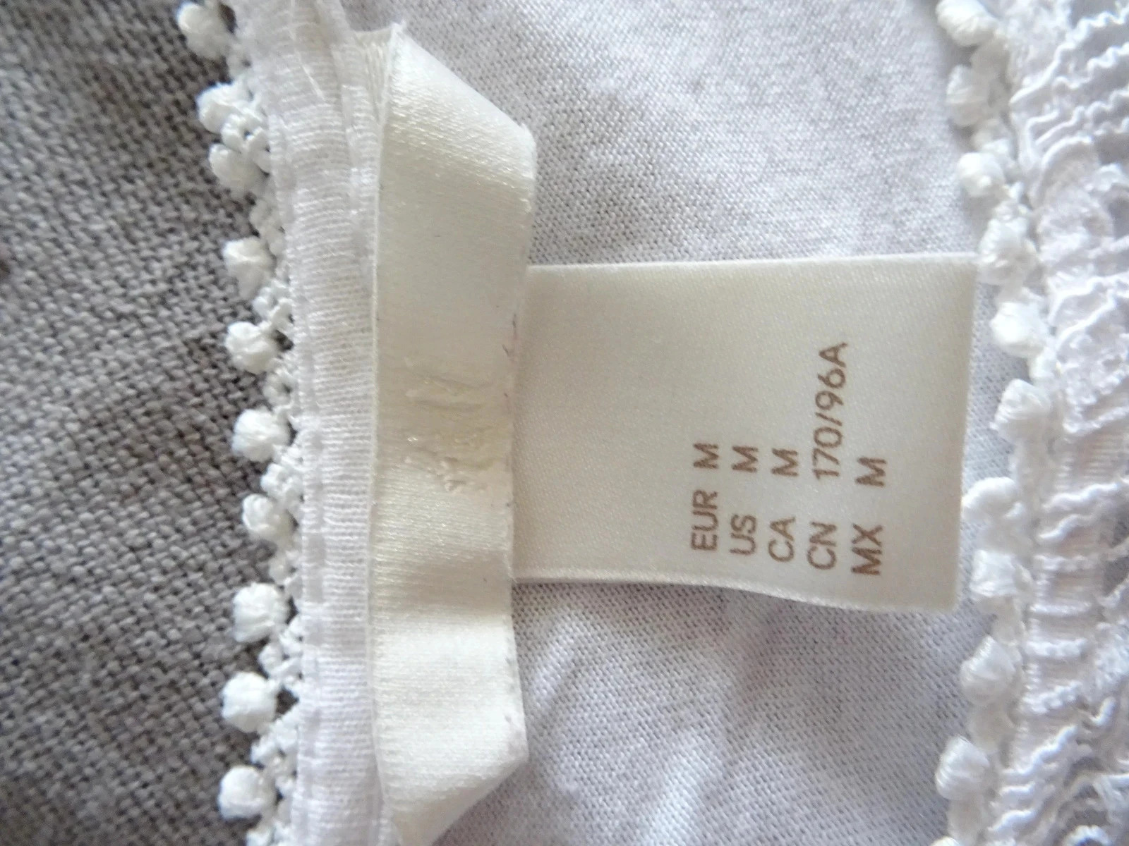 White H&M lace top size M – photo 2